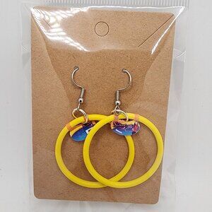 Mini-Brands Toys "Hula Hoop" Stainless Steel Fishhook Earrings